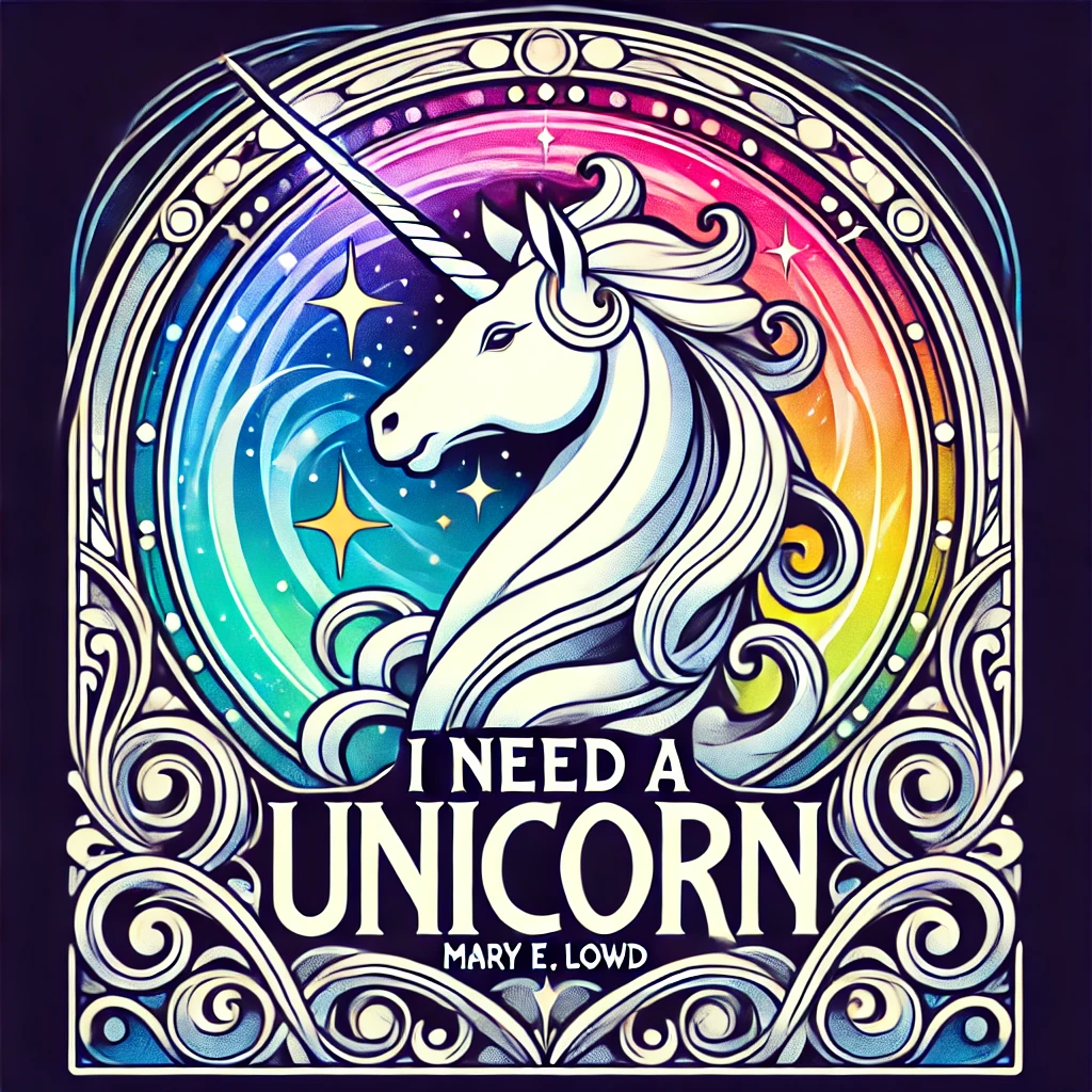 Cover art for the album "I Need a Unicorn" by Mary E. Lowd